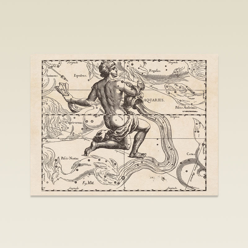 Hevelius Aquarius Constellation map