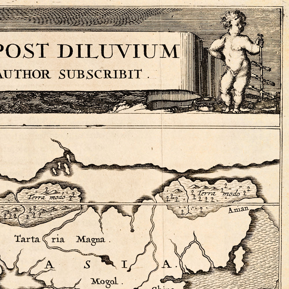 Map of Atlantis by Athanasius Kircher