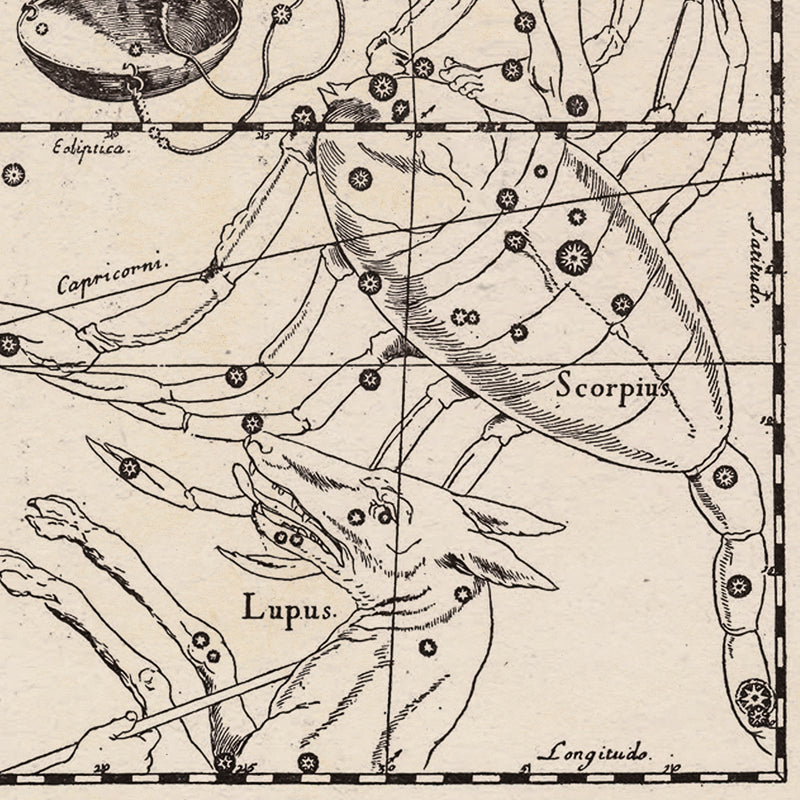 Hevelius Libra Constellation map