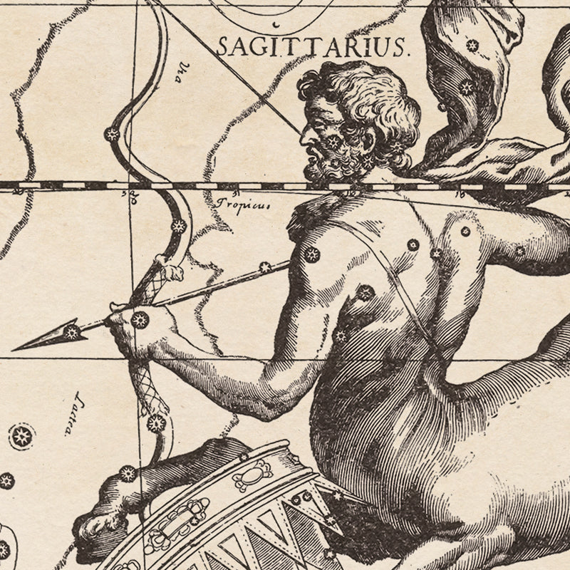 Hevelius Sagittarius Constellation map