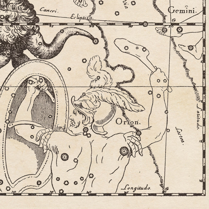 Hevelius Taurus Constellation map