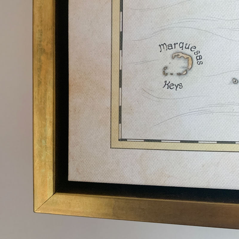 Carta Marina Print B&W