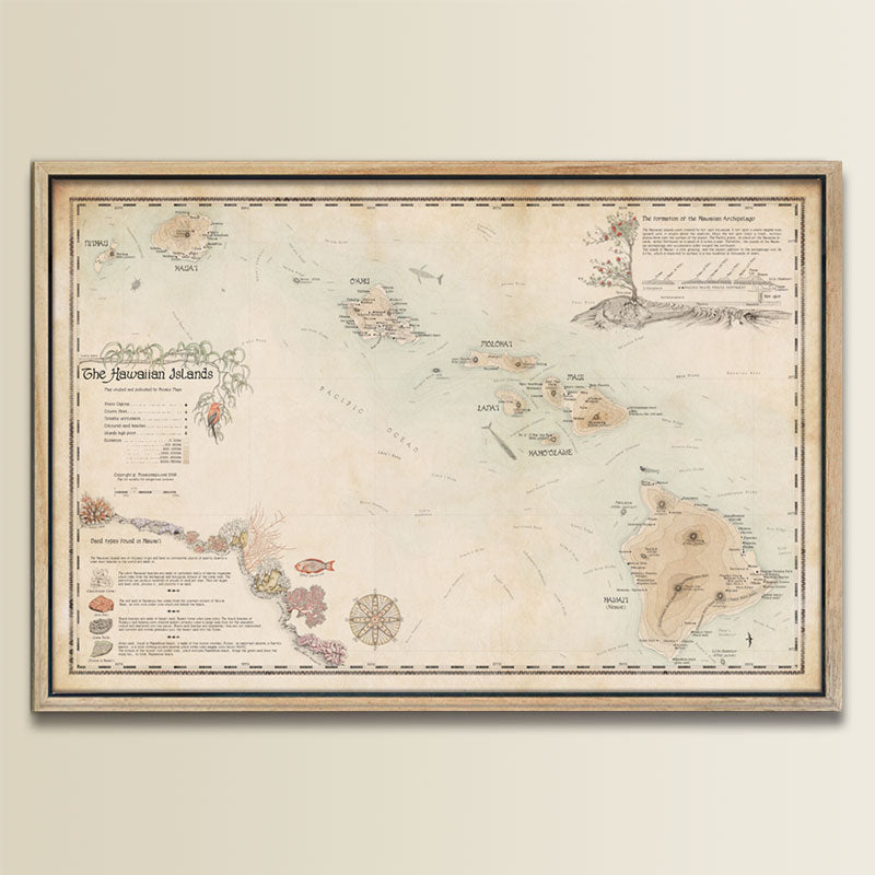 Tableau en liège - Rainbow Map [Cork Map] 60 x 40 cm Artgeist