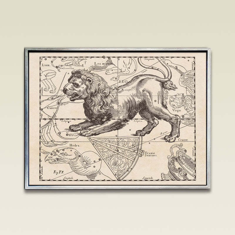 Hevelius Leo Constellation map