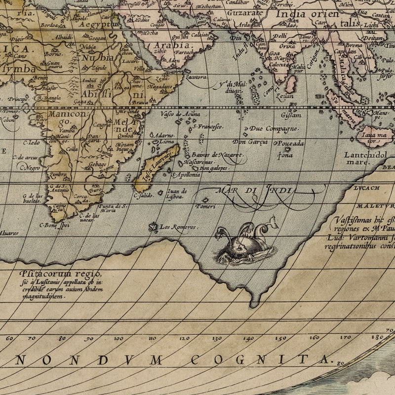 Abraham Ortelius World Wall Map