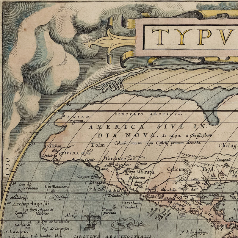 Abraham Ortelius World Wall Map