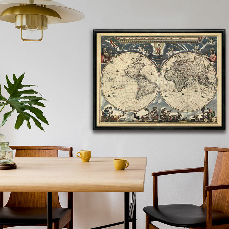 Blaeu World Map - Nova et Accuratissima Totius Terrarum 18x24"