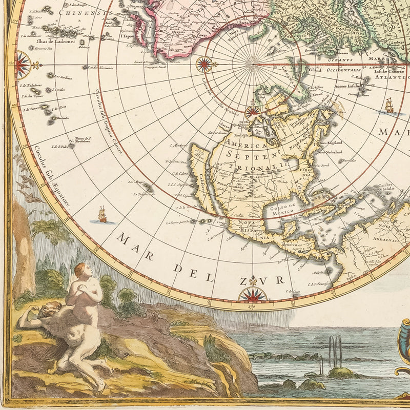 Blaeu's Novus Planiglobii Map