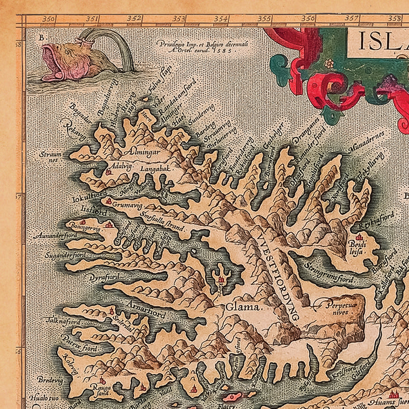 Ortelius Islandia Map