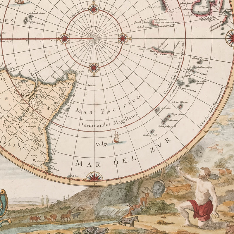 Blaeu's Novus Planiglobii Map