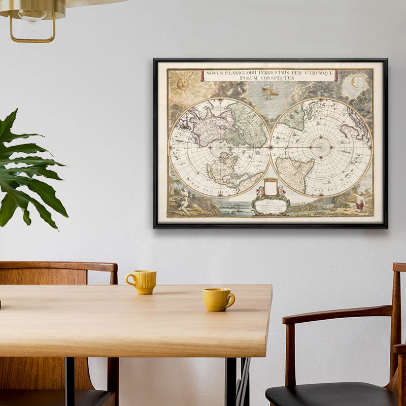 Blaeu's Novus Planiglobii Map