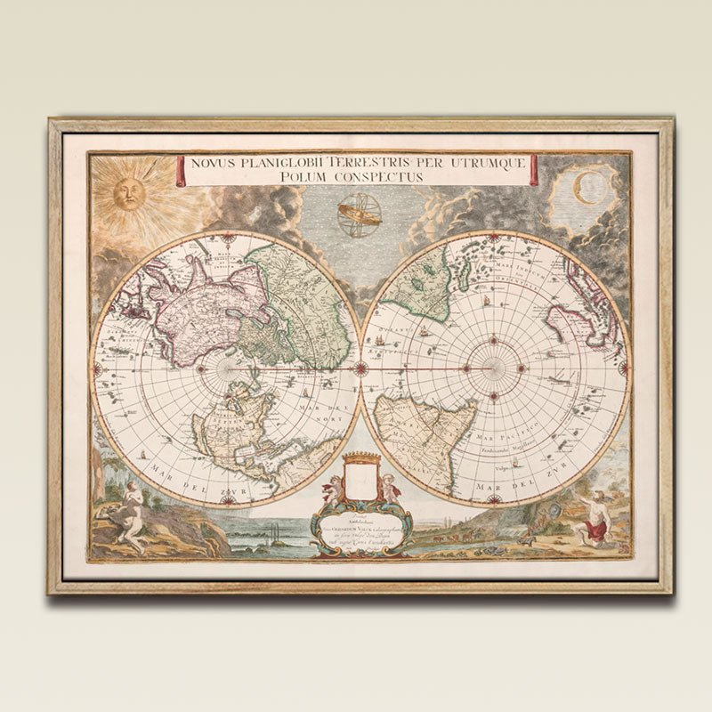 Blaeu's Novus Planiglobii Map