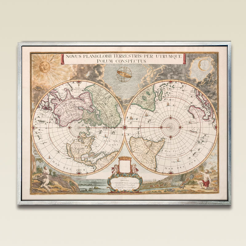 Blaeu's Novus Planiglobii Map