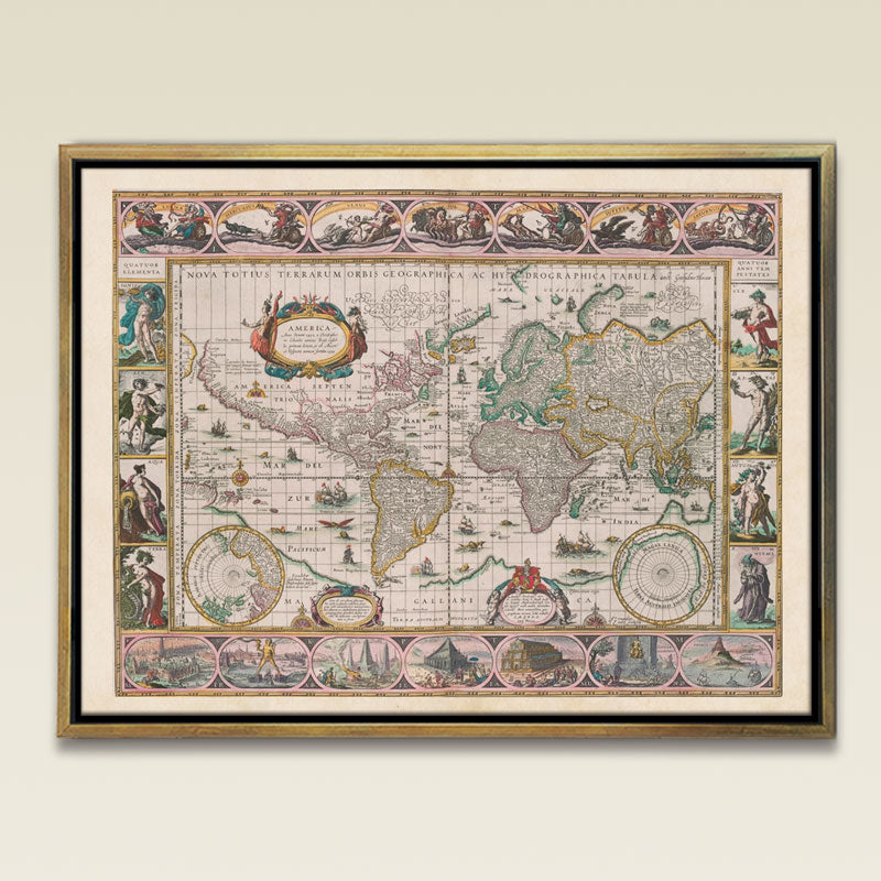 American Novus terrarium Map by Blaeu