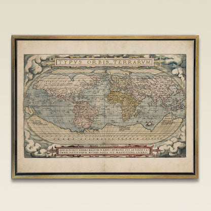 Abraham Ortelius World Wall Map