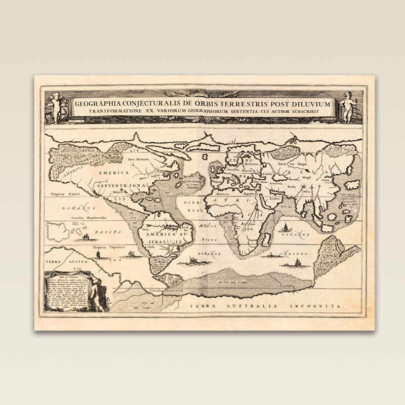 Map of Atlantis by Athanasius Kircher