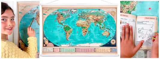 A Unique Framed World Map Artwork