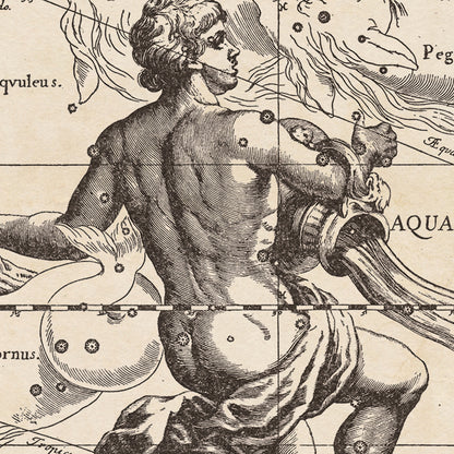Hevelius Aquarius Constellation map