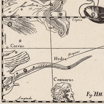 Hevelius Libra Constellation map