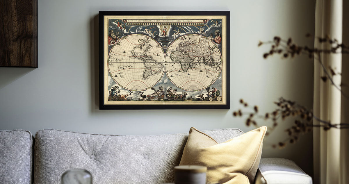 Willem & Joan Blaeu Wall Maps. – Royale Maps Cartography