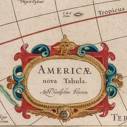 Americae Nova Tabula Map