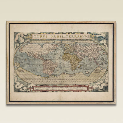 Abraham Ortelius World Wall Map